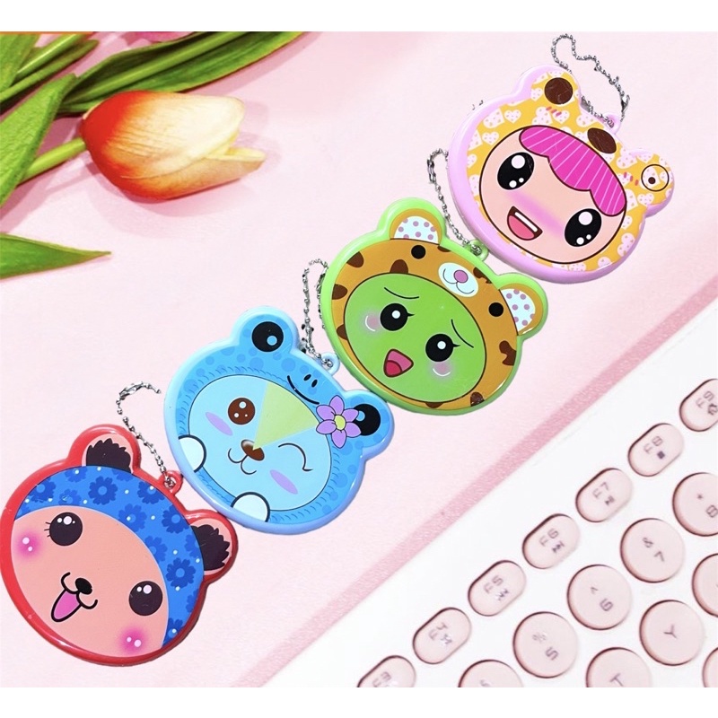 KACA + SISIR MOTIF ANIMAL LUCU / KACA LIPAT MINI / KACA TRAVELLING