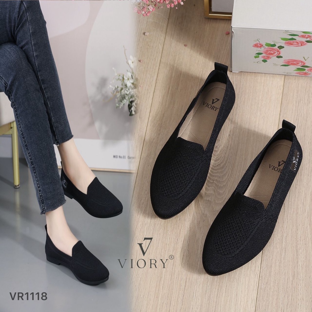 VIORY Sepatu Wanita Flykint Flat Shoes #VR1118 ORIGINAL