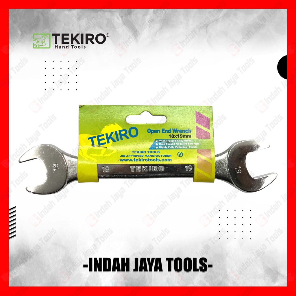 TEKIRO Kunci Pas x Pas 18 x 19 mm - Open End Wrench