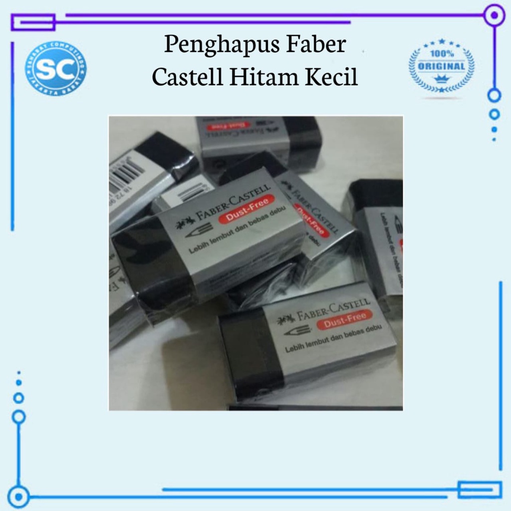 Penghapus Eraser Faber Castell Hitam Kecil