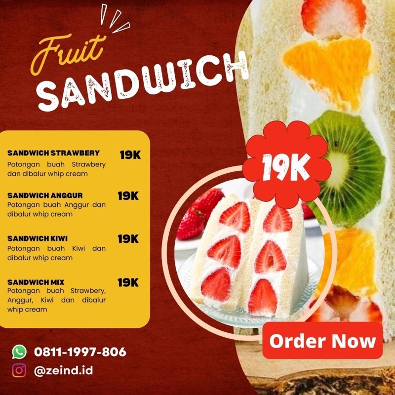 

FRUIT SANDWICHES