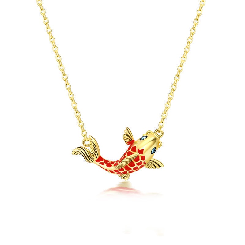 Luck Koi Necklace Adjustable Long Pendant Lucky Necklace Fashion Women Jewelry Gifts