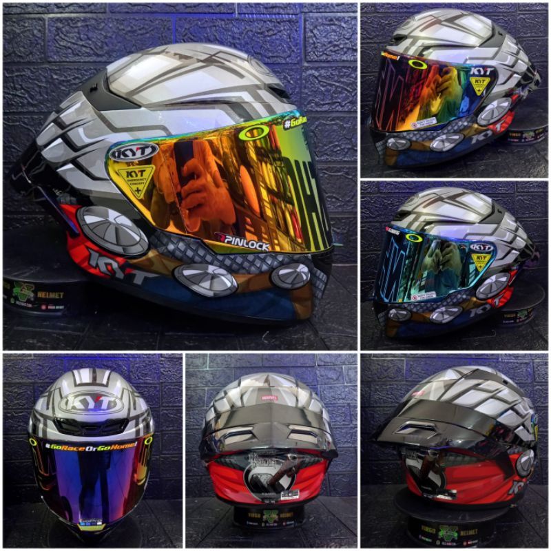 KYT TT COURSE MARVEL THOR LIMITED EDITION FULL PAKET GANTENG TERMURAH