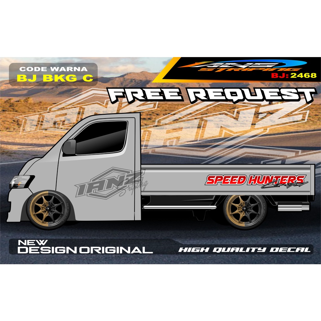 STICKER TULISAN BAK SAMPING  GRANMAX PICK UP / STICKER BAK SAMPING GRANMAX / DECAL STICKER GRANMAX PICK UP