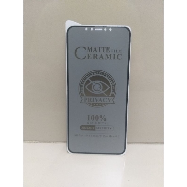 MATTE FILM CERAMIC 100% SECURITV ANTI-PEEPING FILM PRIVACY 100% SECURITY PRIVACY SECURITY TEMPERED GLASS IPHONE 6 / 6+ / 7 / 7+ / 8 / 8+ / SE 2020 / X / XS / XR / XS MAX / 11 / 11 PRO / 11 PRO MAX / 12 / 12 PRO / 12 PRO MAX / 13 / 13 PRO / 13 PRO MAX