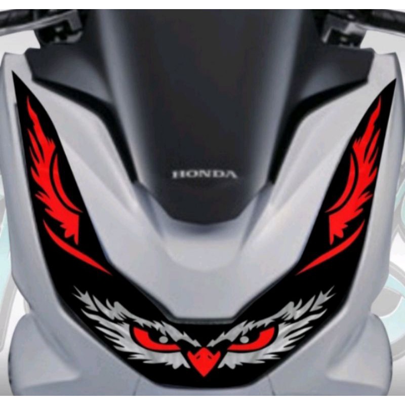 Stiker lampu alis motor pcx 160