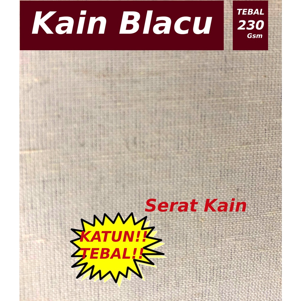 Kain Blacu Belacu Blaco Katun Tebal 230Gsm Lebar 160cm Grosir Per roll