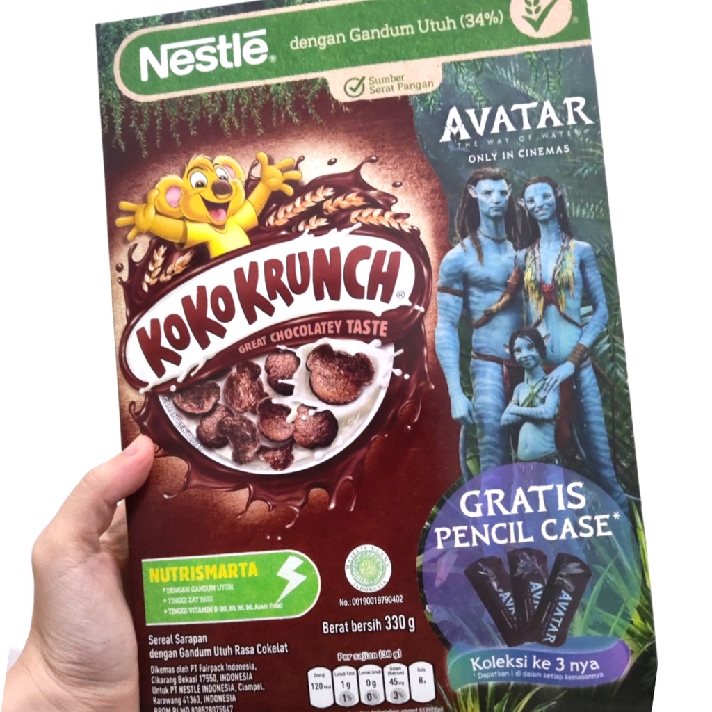 Nestle Koko Krunch Avatar 330gr Sereal Gandum Sarapan Pagi Free Pencil Case di Dalam Kemasan