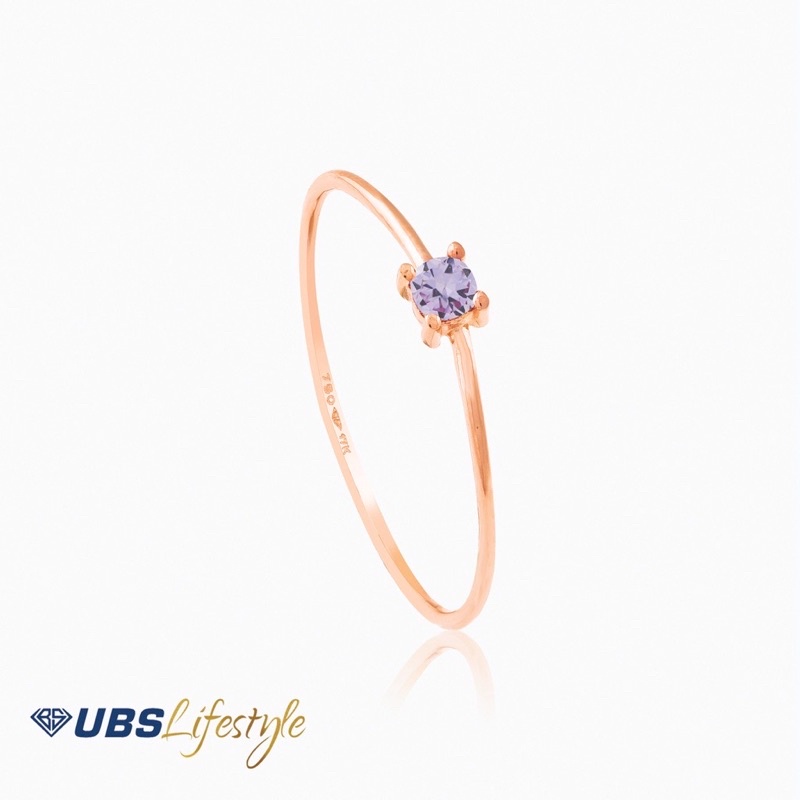UBS Cincin Emas Birthstone - 17K