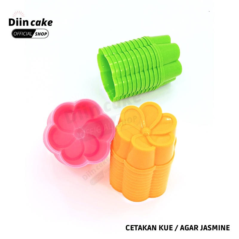 Cetakan Bolu Kukus / Jelly / Pudding / Coklat / Agar Jasmine ( 12 Pcs )