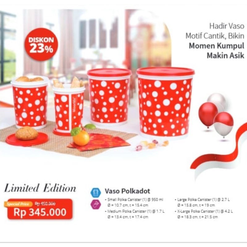 Moorlife Vaso Polkadot/Toples Serba Guna/Promo/Eceran