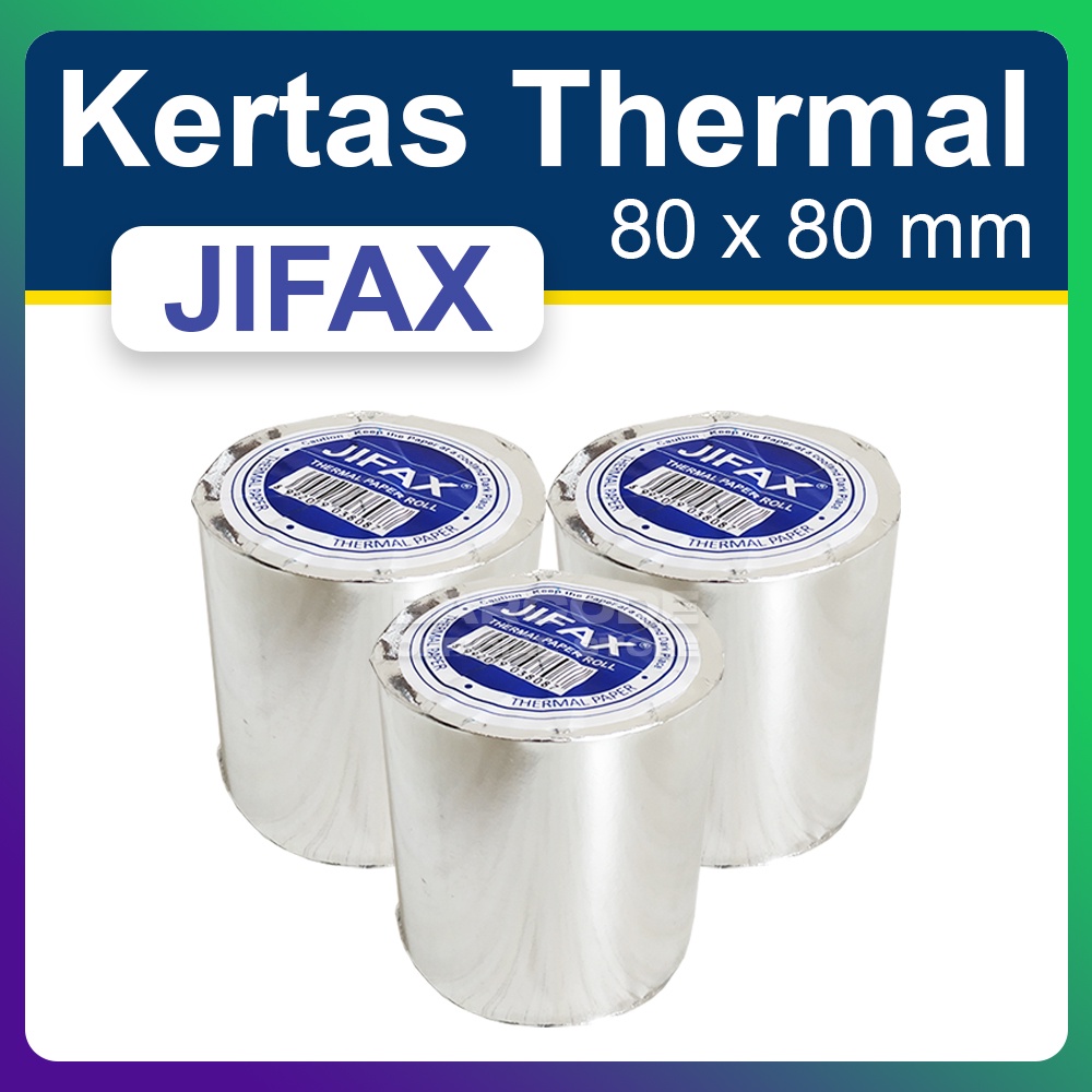 

KERTAS THERMAL 80 X 80 mm - 80x80 mm - 80x80mm - 80mm Roll Kertas Kasir Thermal EPSON TM-T82