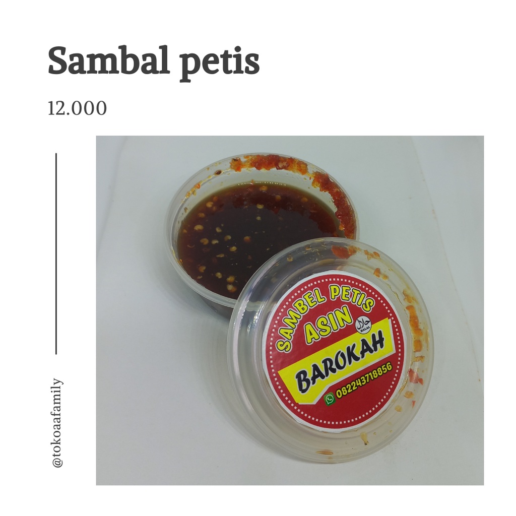 

Sambal Petis Barokah Khas Sidayu Gresik
