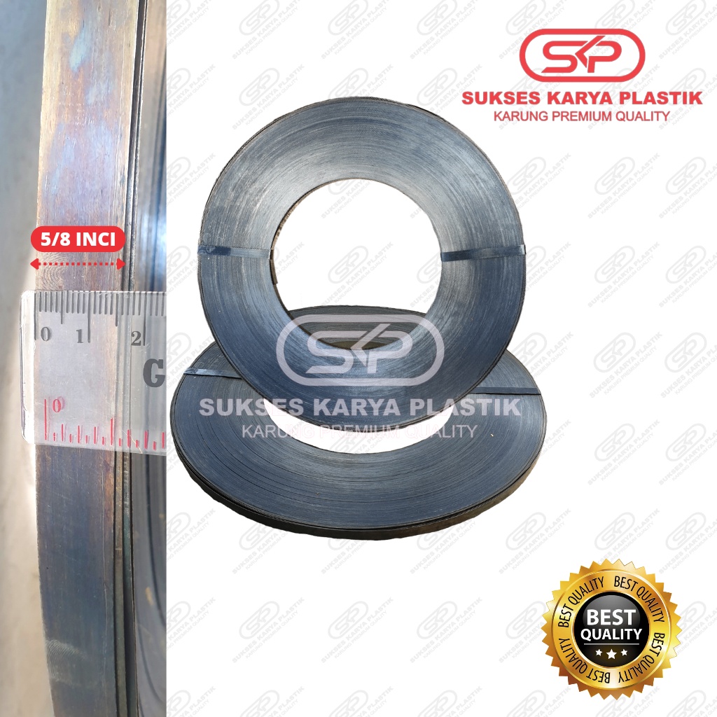 Jual TALI STRAPPING BAND EZER PLAT BESI 5/8 INCI/ TALI KLAM BESI/ KLEM