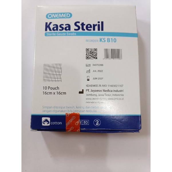 kasa steril onemed isi 10pcs harga perbox