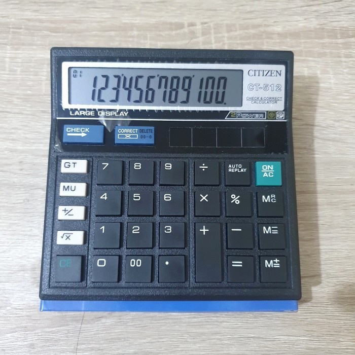 Kalkulator Calculator 12 Digit Citizhen Citizen CT-512 Alat Hitung Check Correct