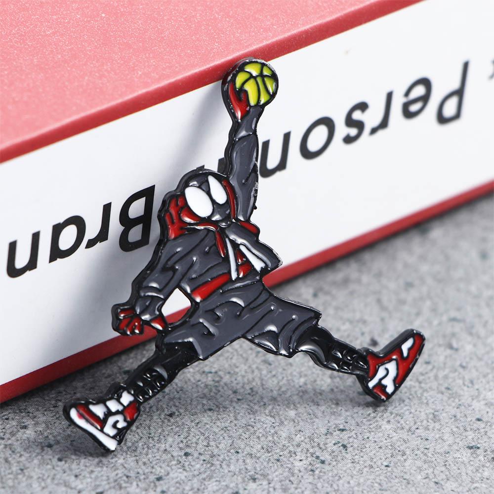 [Elegan] Lucu Bros Lucu Kartun Aksesoris Perhiasan Kerah Bros Spider Travel Commemorative Enamel Pin