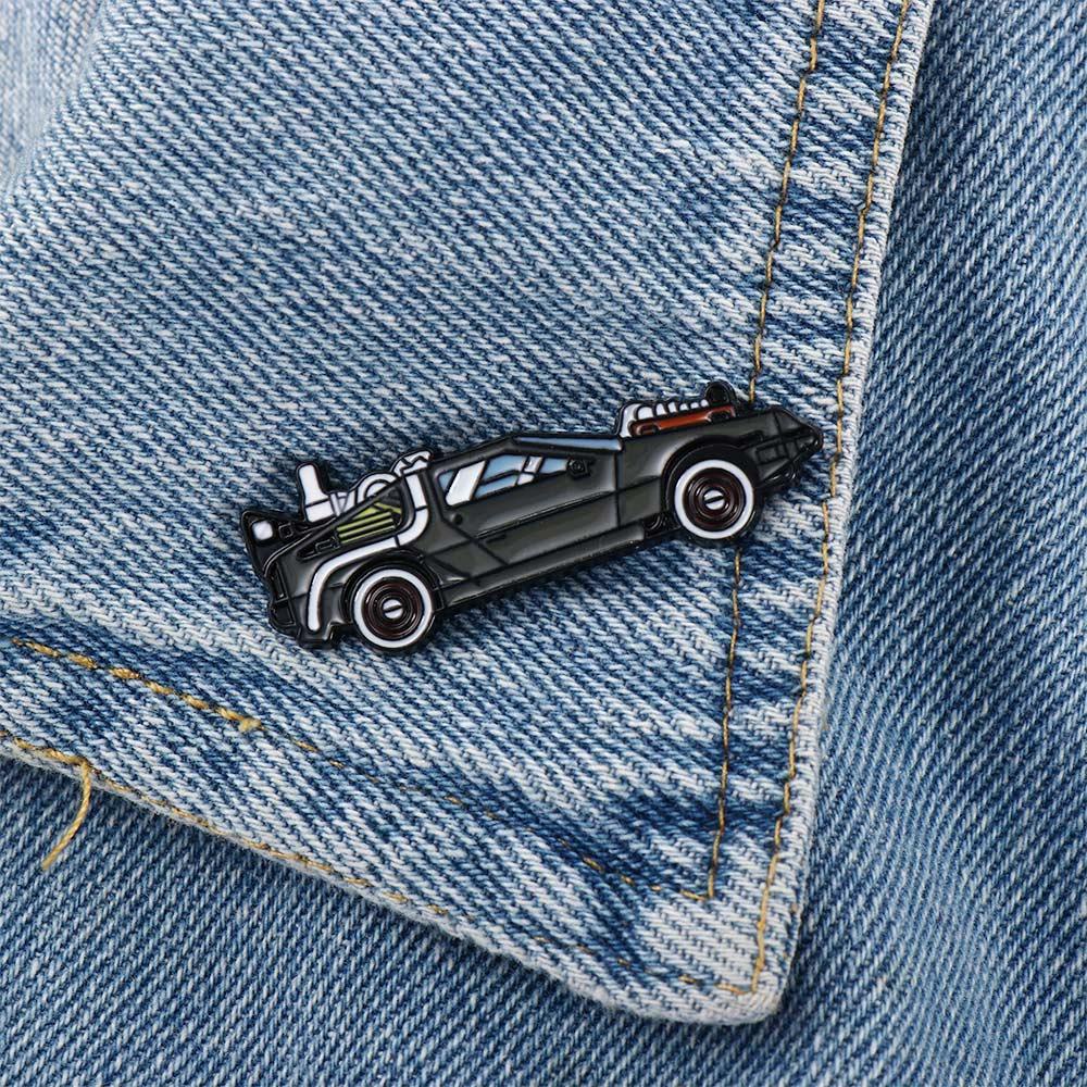 Mxbeauty Lucu Bros Lucu Hadiah Untuk Wanitapria Perhiasan Aksesoris Kerah Bros Ikon Mobil Lencana Pin Enamel Pin