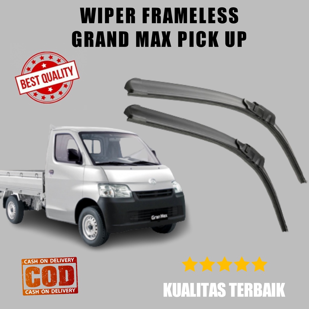 Wiper Mobil Pick Up Gran Max Sapuan Kaca Mobil Model Frameless Banana Karet 1 Set Ori Variasi Mobil 