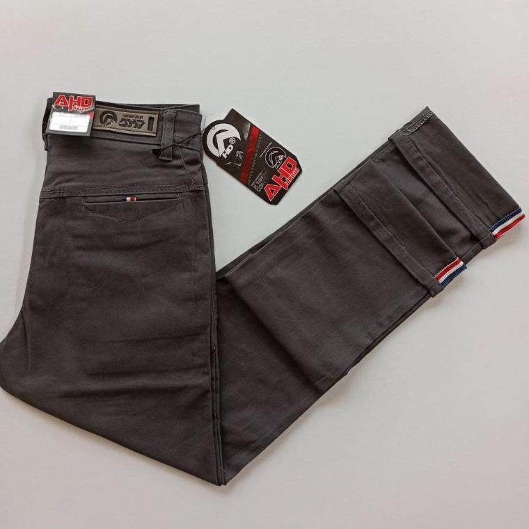 AHD DENIM Celana Chino Selvedge Pria REGULER FIT Premium Stretch / Melar {AMR.18Oc22ғ}