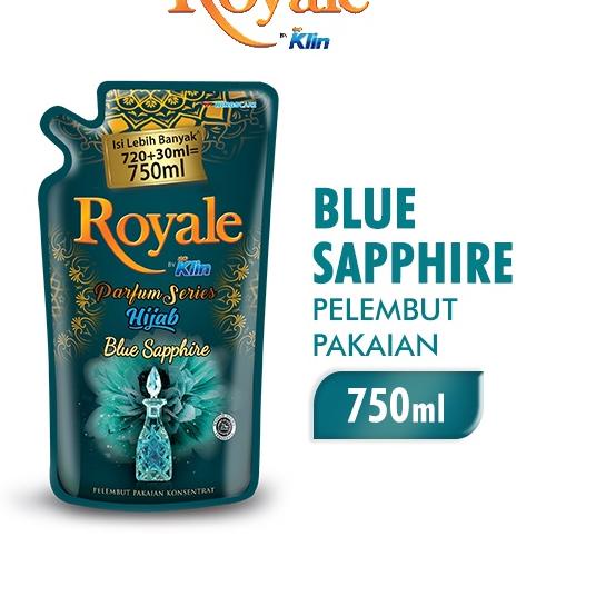 Hot Sale ROYALE Parfum Series by Soklin SOFTENER Pelembut dan Pewangi Pakaian Blue Sapphire 750ml