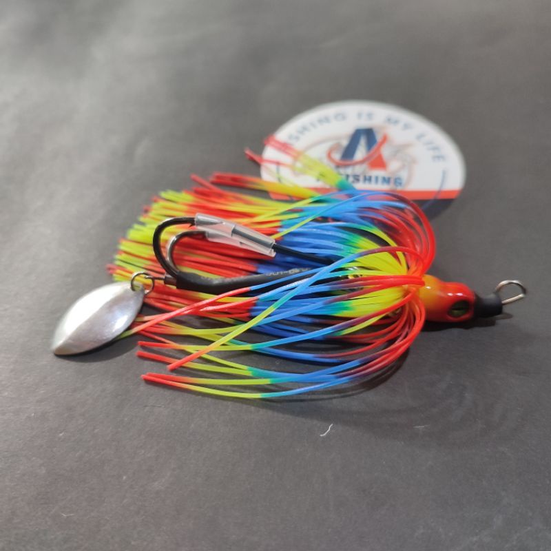 SPIN FISH SPINER BAIT DOUBLE HOOK 11GRAM I UMPAN CASTING IKAN GABUS DAN TOMAN