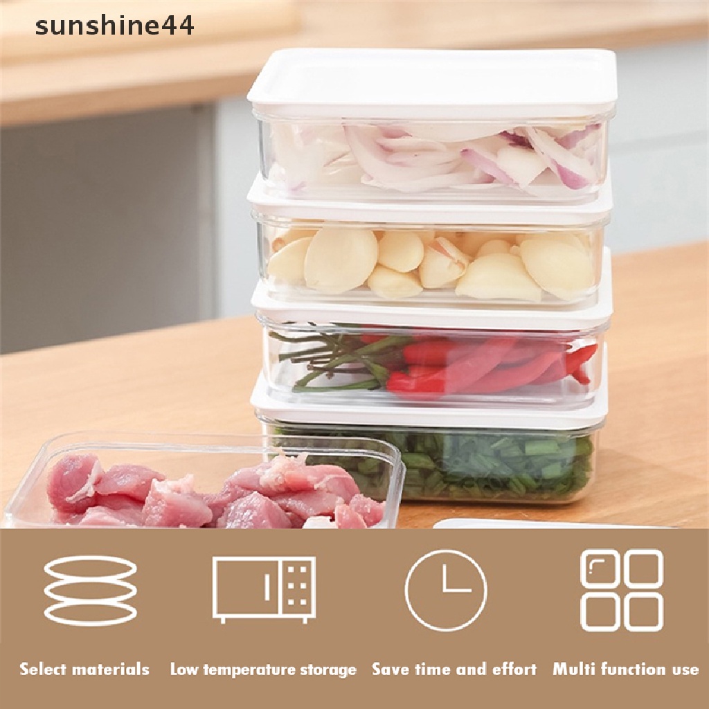 Sunshine Kotak Makan Siang Organizer Buah / Daging Tetap Segar Untuk Kulkas