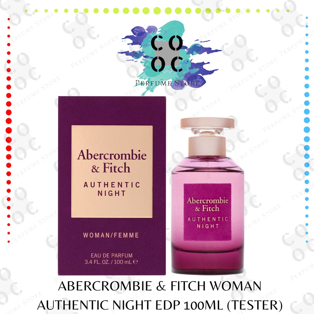 Abercrombie & Fitch Woman Authentic Night EDP 100ML TESTER WITH CAP