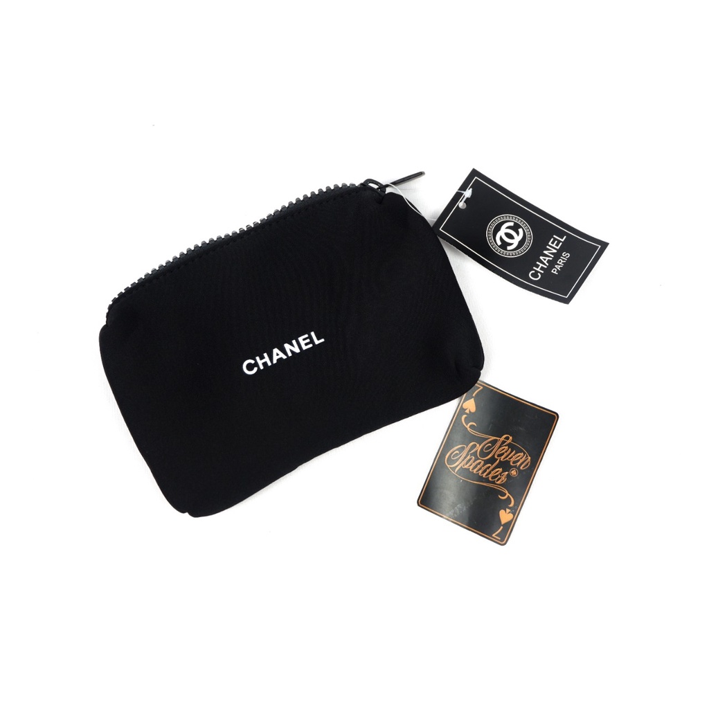 POUCH CHANEL BLACK TAS MAKEUP DOMPET