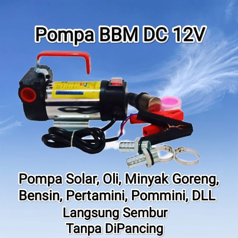 Pompa dc 12 volt / Pompa oli solar bensin dc / Pompa dc baterai / Pompa minyak 12v / Fuel pump dc
