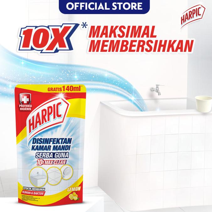 Harpic Pembersih Kamar Mandi Lime Rose Refill 400 / 700mL