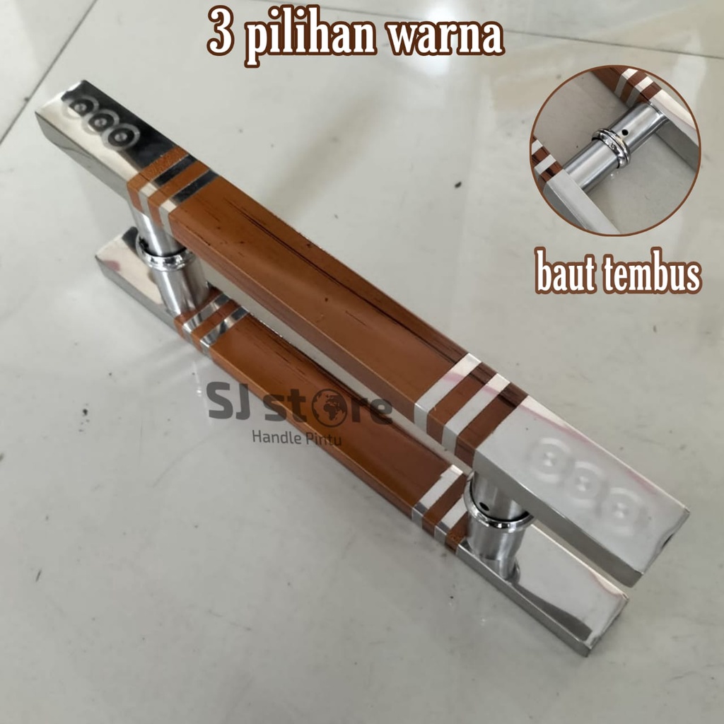 Handle pintu baut tembus Gagang tarikan pintu stainles murah Pegangan kunci pintu kuputarung murah mewah