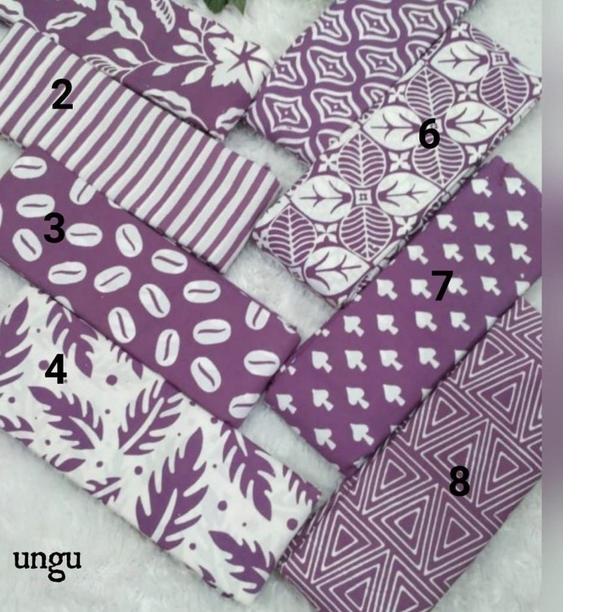 Kekinian AK KAIN BATIK CAP HANDMADE SERI WARNA UNGU LILAC GARUTAN 