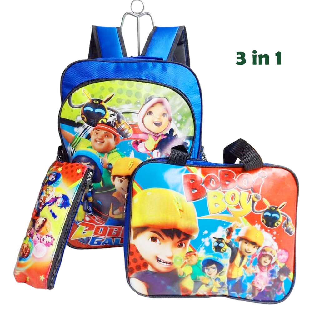 Tas sekolah anak TK-SD 3 in 1 tas Paket