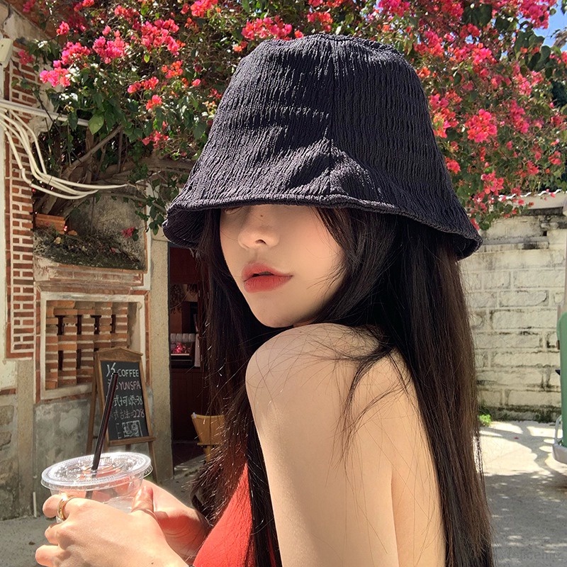 Bucket Hat for Women Sunshade Small Face Basin  Fisherman Hats