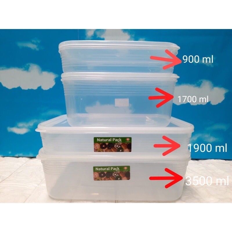 Natural pack kotak makanan daging durian, kepiting, sayur