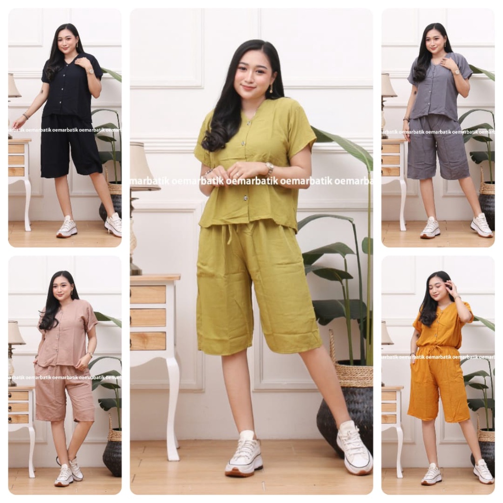 PIYAMA KANCING POLOS | PIYAMA RAYON POLOS | PIYAMA HITS