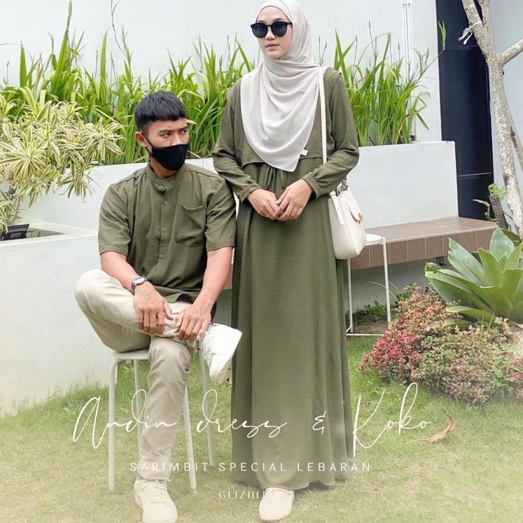 Special Price GlizhHijab - Andin X Ria Ricis | Fashion Muslim Terbaru Gamis Busui / Non Busui Maxi D