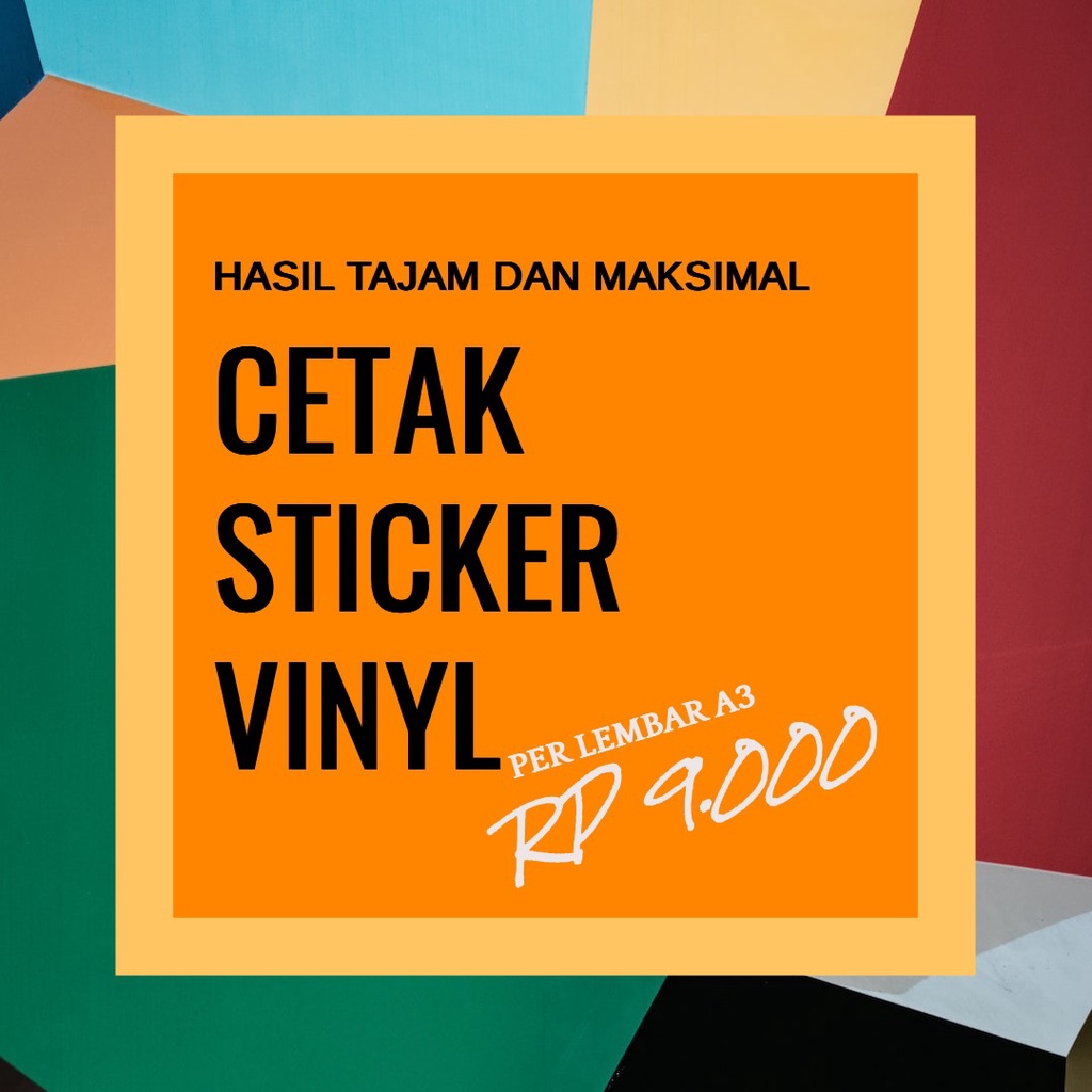 

Cetak Sticker Vinyl A3