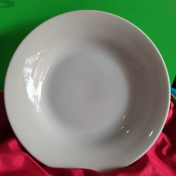 Promo Piring Makan Keramik Putih Polos Ukuran 9Inchi (23Cm) Harga 1 Lusin