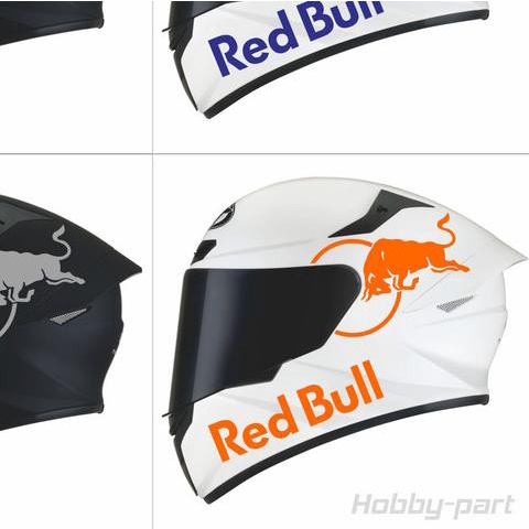 Sticker Helm Redbull - Hitam