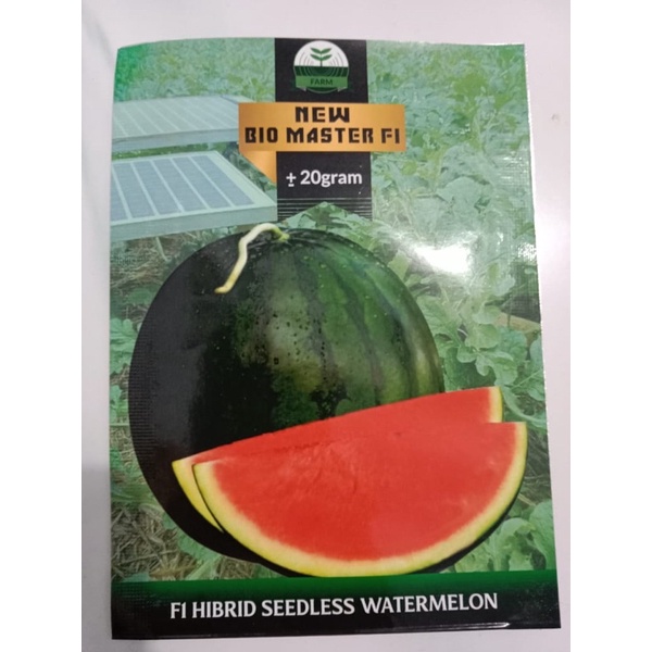 BENIH SEMANGKA HIBRIDA F1 BIO MASTER 100% ASLI