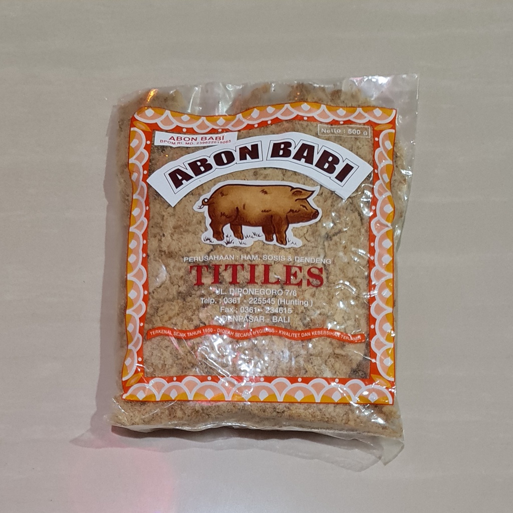 Abon Babi Original Titiles Bali 500 Gram