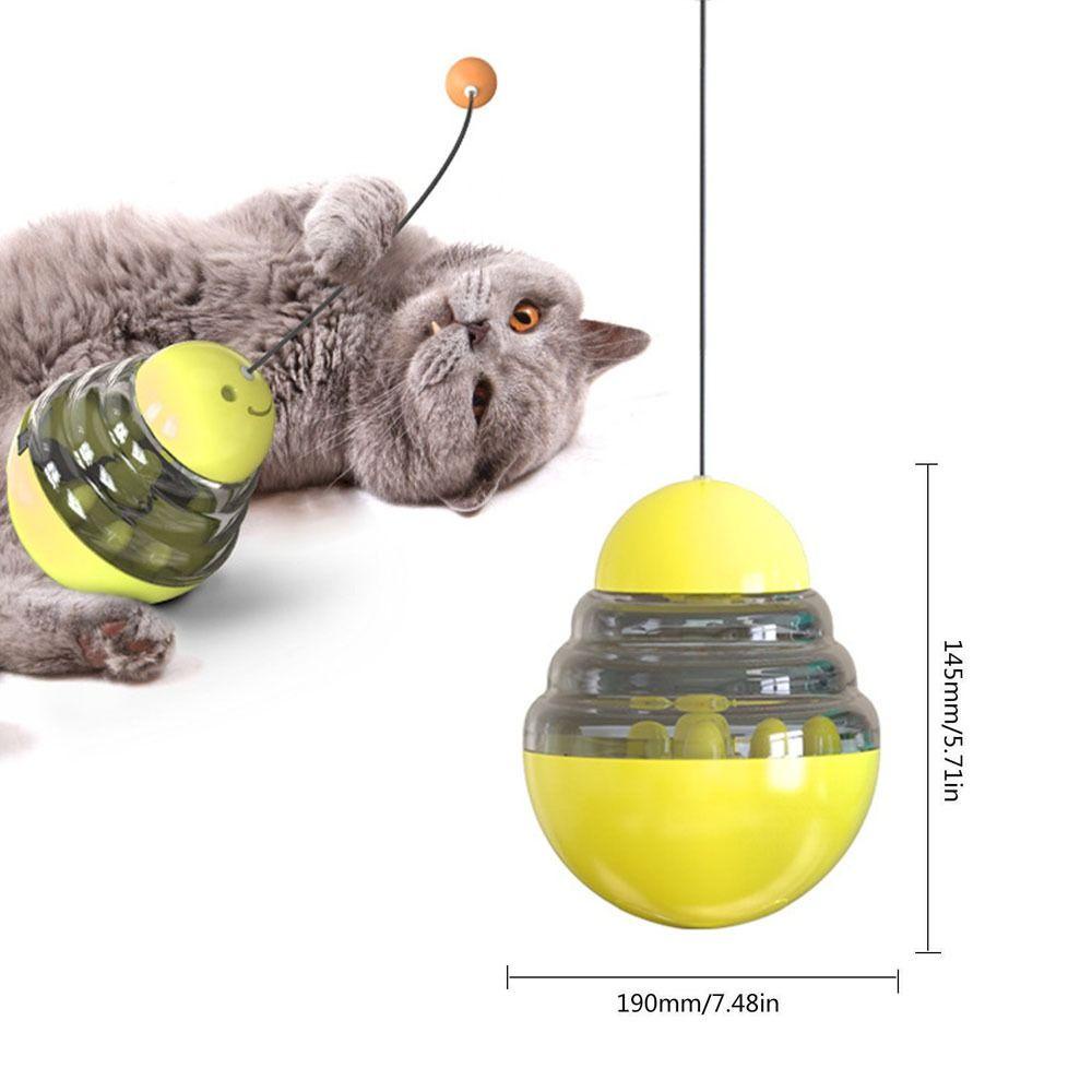 Solighter Food Treat Ball Toy Mainan Latihan IQ Cat Teaser Puppy Bowl Slow Food Feeder