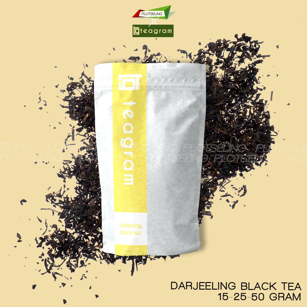 Teh Hitam Single Origin DARJEELING TEA Import Asli Olahan Kebun Teh Darjeeling India Ukuran 15gr 25gr 50gr Teh Seduh Rumahan Teh Seduh Kafe Daun Teh Hitam Seduh Asli Bukan Teh Bunga Mix Tea Blend Minuman Teh Sehat Antioksidan