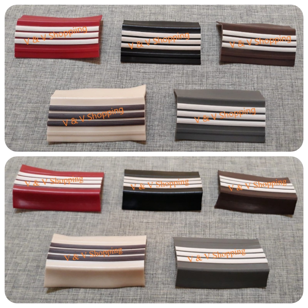 STEP NOSING PREMIUM/ KARET LIS TANGGA KARET / ANTI SLIP TANGGA 4 M  / LIS KARET TANGGA GARIS PREMIUM