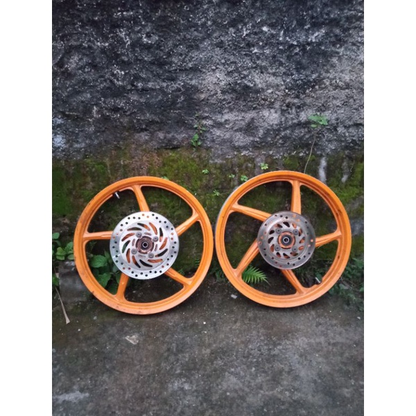 velg veleh velak pelk resing honda blade repsol warna orange