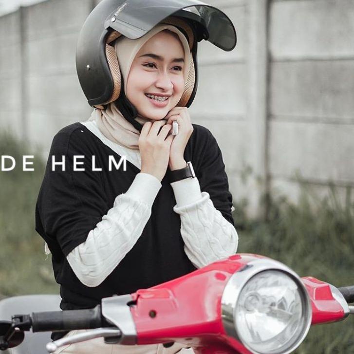 Kekinian - Helm Bogo Hitam Doff Kaca Datar Ori