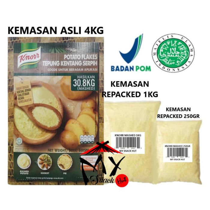 

Tepung Kentang Knorr Potato Flakes 250Gr - Knoor Potato Flake - Knor Mashed Kentang