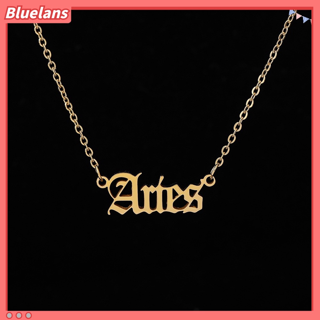 Kalung Dengan Liontin Huruf Inggris Bahan Alloy Tahan Korosi Untuk Pesta